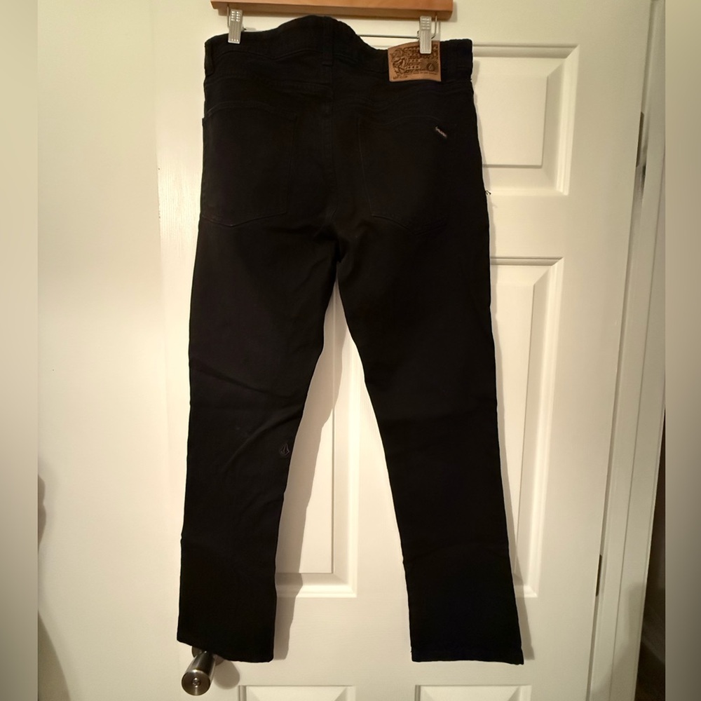 Volcom  Men's vortex slim straight  Black Jeans - Picture 6 of 6